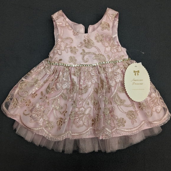slim fit dress slacks Kids Gold Dress | Golden Girl Dress main image 1